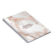 Carnet A luxurious rose-gold marble background (Côté Droit)