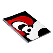 Carnet À M. Redd : Noir, blanc et rouge Abstraits (Côté Droit)