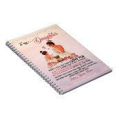 Carnet À Ma Fille Cadeau, Fille Et Maman, Lettre D'Amour (Côté Droit)