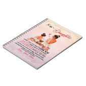 Carnet À Ma Fille Cadeau, Fille Et Maman, Lettre D'Amour (Côté gauche)