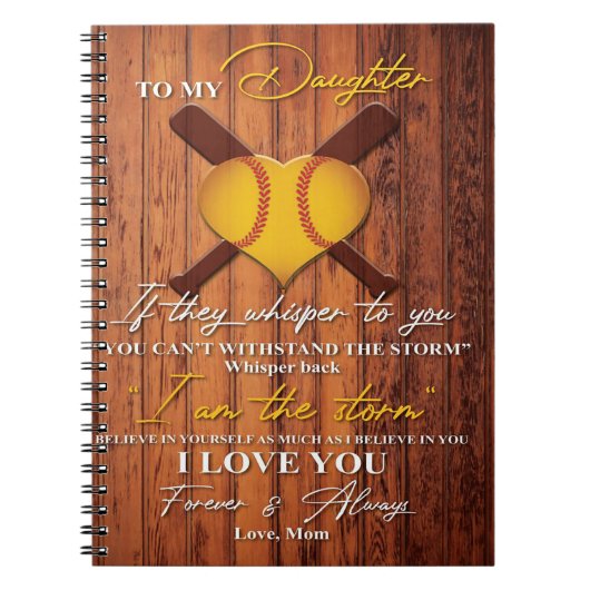 Carnet À ma fille | Mignonne à ma fille cadeau (Devant)