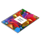 Carnet à molette coloré personnalisé (Côté gauche)