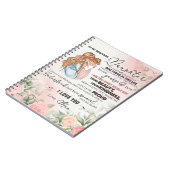 Carnet À Mon Cadeau Fille, Lettre D'Amour Fille Et Maman (Côté gauche)