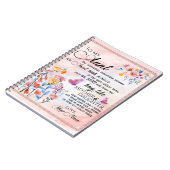 Carnet À Mon Cadeau Tante, Cadeau Papillon De La Nièce (Côté gauche)