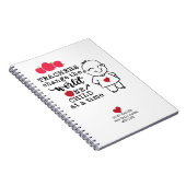 Carnet À mon enseignant avec amour Personnalisé (Côté Droit)