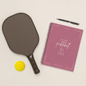 Carnet À mon ère de pickleball Raquette de pickle design 