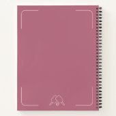 Carnet À mon ère de pickleball Raquette de pickle design  (Dos)