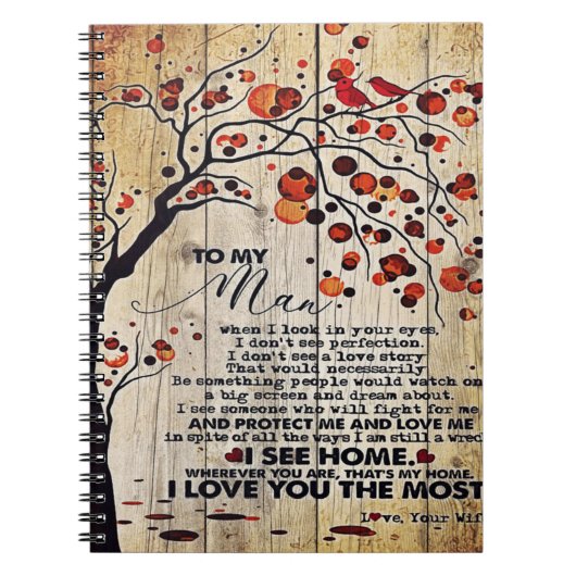 Carnet À Mon Mari Design, À Mon Mari Cadeau (Devant)