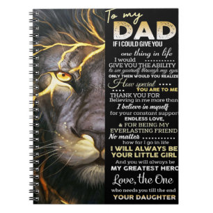Carnet À mon père Lettre adorable Bel cadeau