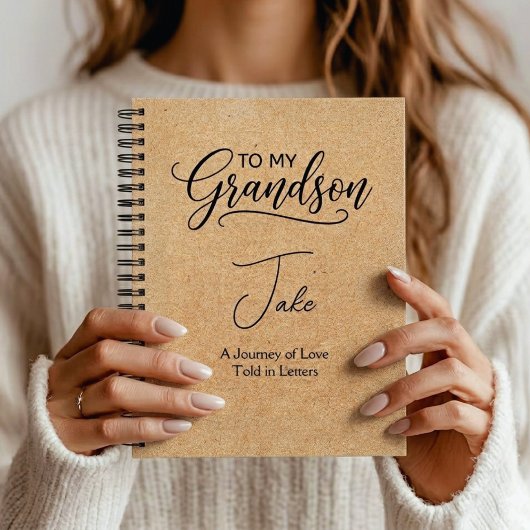 Carnet "À mon petit-fils" Personnalisé