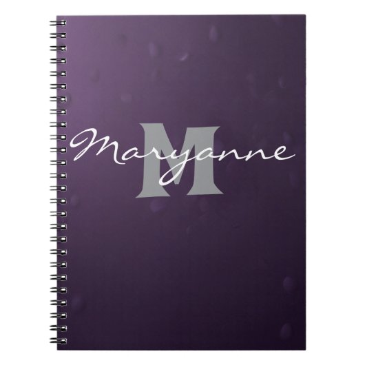 Carnet à monogramme glamour (Devant)
