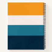 Carnet à monogramme horizontal bloc de couleur per (Dos)