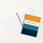 Carnet à monogramme horizontal bloc de couleur per (Intérieur)