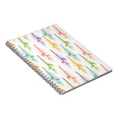 Carnet à motif de plumes pastel (Côté Droit)