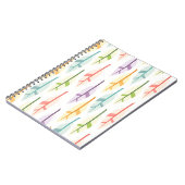 Carnet à motif de plumes pastel (Côté gauche)