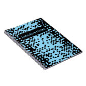 Carnet à motif d'effet de pixel abstrait (Côté Droit)