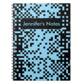 Carnet à motif d'effet de pixel abstrait (Devant)