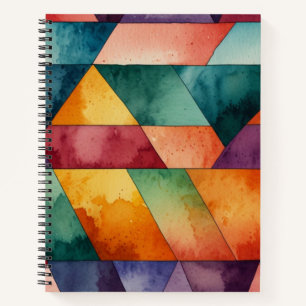 Carnet à motif géométrique en spirale
