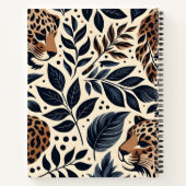 Carnet à motif léopard exotique (Dos)