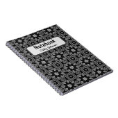 Carnet à motif noir et gris (Côté Droit)