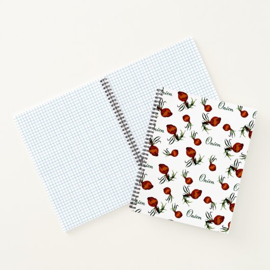 Carnet à motif oignon fantaisiste (Intérieur)