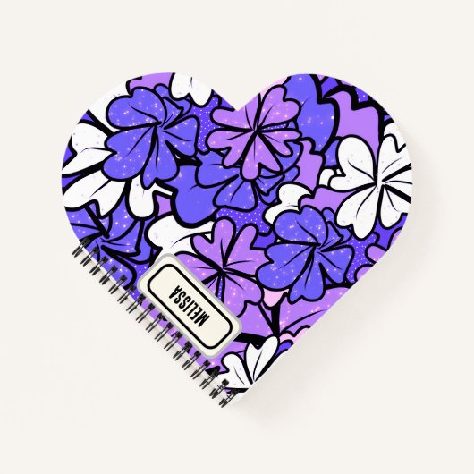 Carnet à motifs floraux (Devant)