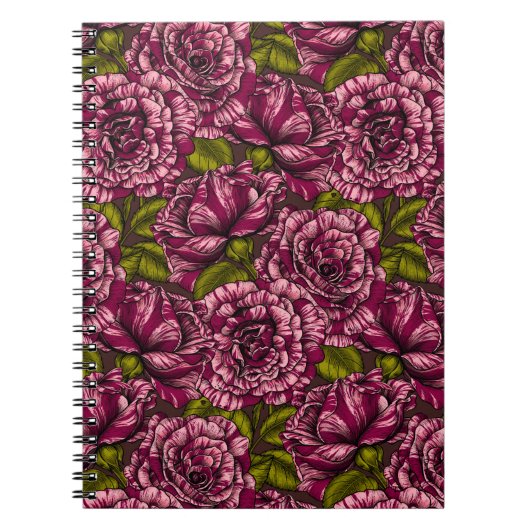 Carnet à motifs floraux (Devant)