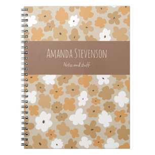 Carnet à motifs floraux rétro