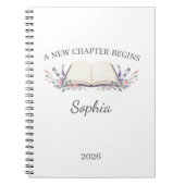 Carnet A New Chapter Begins 2026 Personalized (Devant)