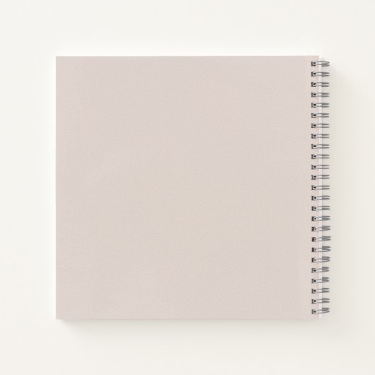 Carnet à nom moderne (Dos)