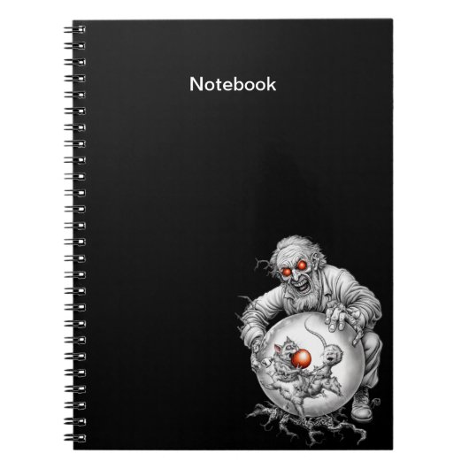 Carnet A notebook for Halloween. A great gift. (Devant)