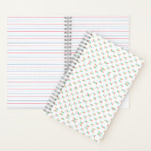 Carnet A notebook with a spiral binding features a white  (À l'intérieur)