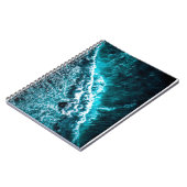 Carnet A notebook with an elegant design for sea waves (Côté gauche)