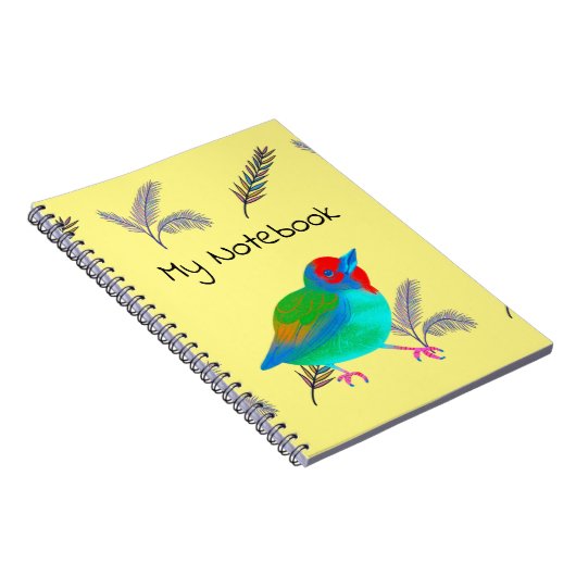 Carnet à oiseaux multicolores (Côté Droit)