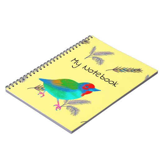 Carnet à oiseaux multicolores (Côté gauche)