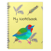 Carnet à oiseaux multicolores (Devant)