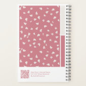 Carnet à palette verticale florale fantaisie (Verso)