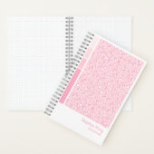 Carnet à palette verticale léopard rose tendre (À l'intérieur)