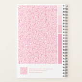 Carnet à palette verticale léopard rose tendre (Verso)