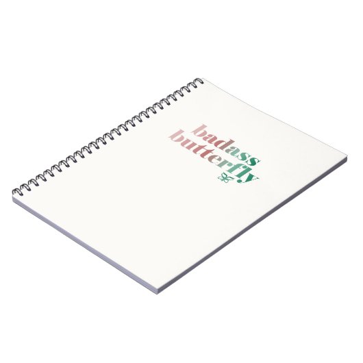 Carnet à papillon Badass (Côté gauche)