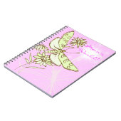 Carnet à papillon de citron rose (Côté gauche)