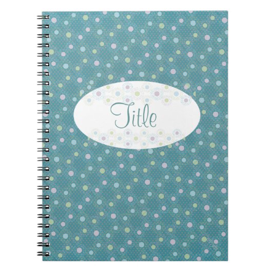 Carnet À petits pois (pastels/turquoises) (Devant)