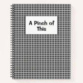 Carnet A Pinch of  This RECIPES (Devant)