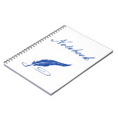 carnet à plume bleue (Côté gauche)
