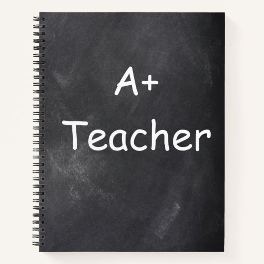 Carnet A plus Teacher Chalkboard Design Venin Idea (Devant)