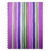 Carnet à rayures multicolores (Devant)