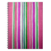 Carnet à rayures multicolores (Devant)