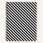 Carnet à rayures noir/blanc (Devant)