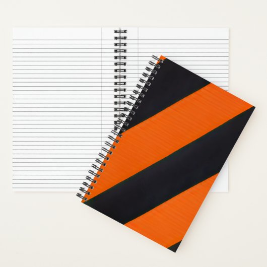 carnet à rayures orange (À l'intérieur)