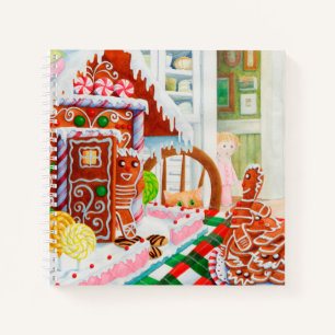 CARNET À RELIER EN SPIRALE GINGERBREAD SURPRISE 8,